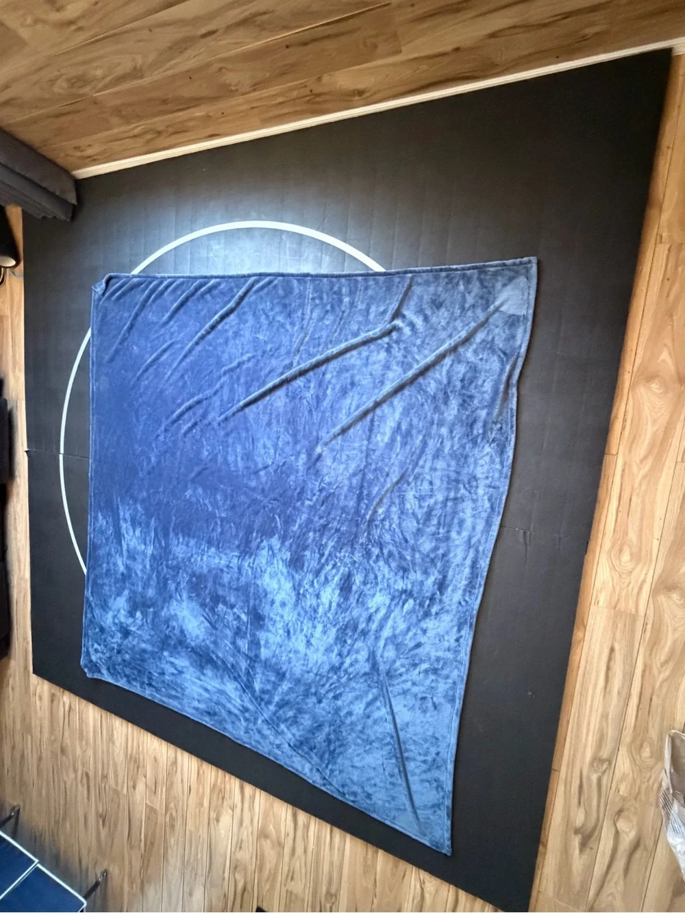 Threshold Soft Plush Navy Blue Throw Blanket